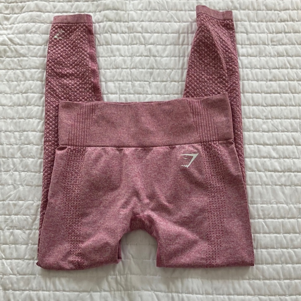 S vital seamless leggings gymshark pink